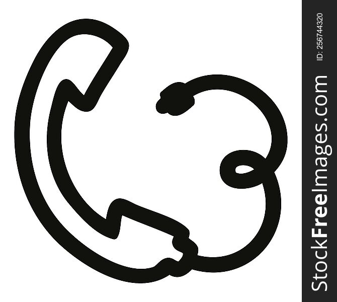 telephone handset icon symbol