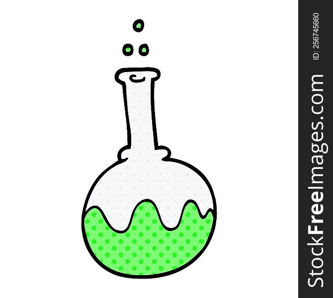 cartoon doodle science experiment