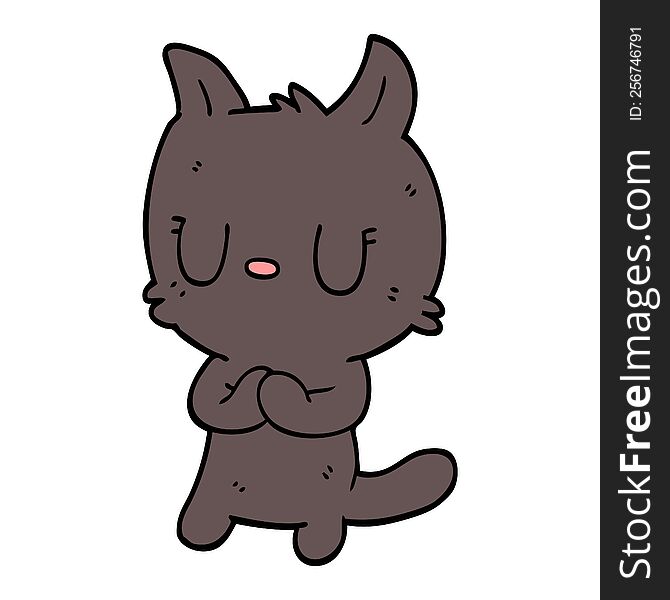 Cute Cartoon Doodle Cat