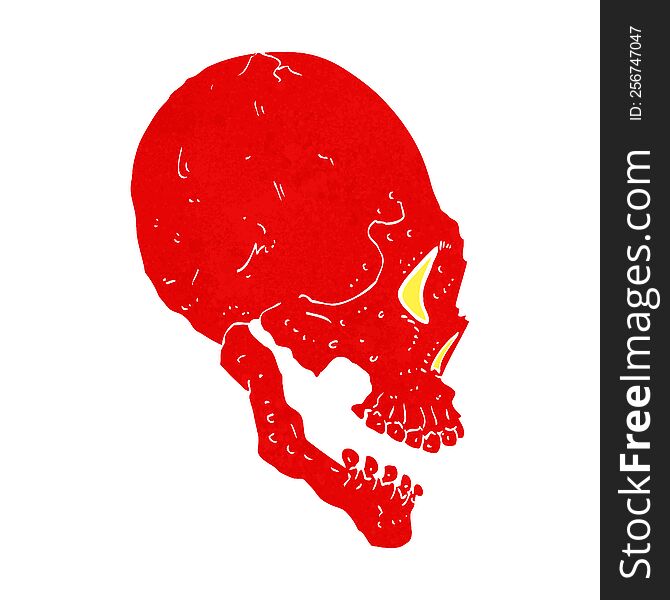 red skull illustration