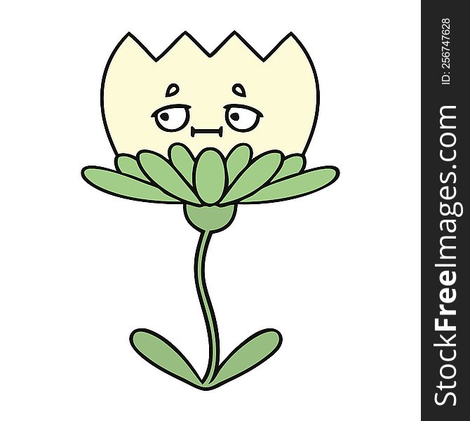 cute cartoon flower