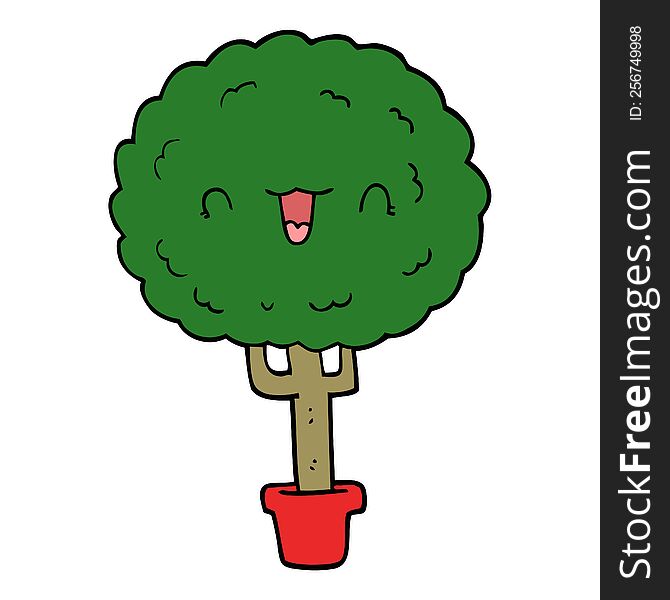 Cartoon Happy Tree