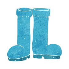 Cartoon Rubber Boots Stock Photo Cartoon Rubber Boots Stock Photo