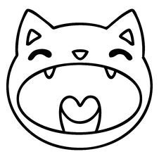 Cute Yawning Cat Face Royalty Free Stock Image Cute Yawning Cat Face Royalty Free Stock Image