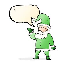 Cartoon Santa Claus With Speech Bubble Stock Photo Cartoon Santa Claus With Speech Bubble Stock Photo