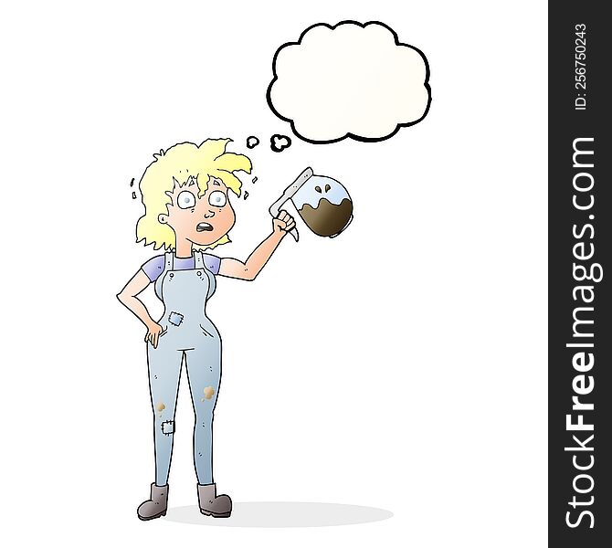 too much coffee freehand drawn thought bubble cartoon. too much coffee freehand drawn thought bubble cartoon