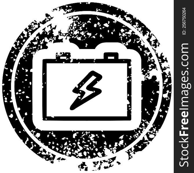 industrial battery icon symbol