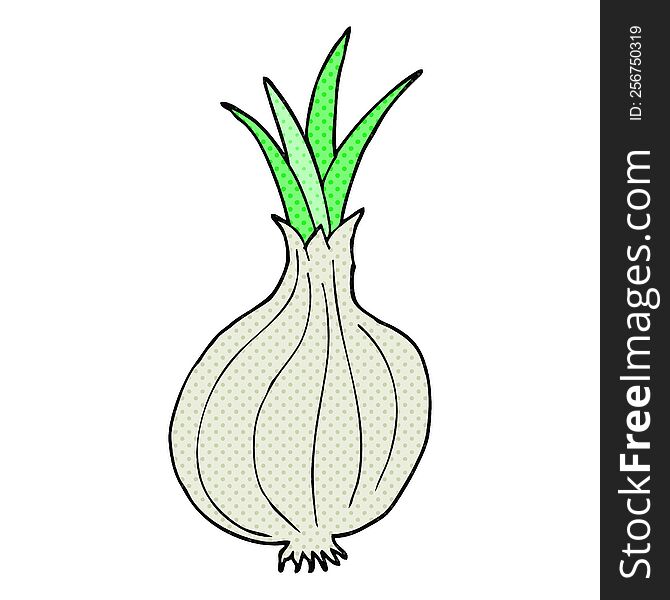 freehand drawn cartoon onion