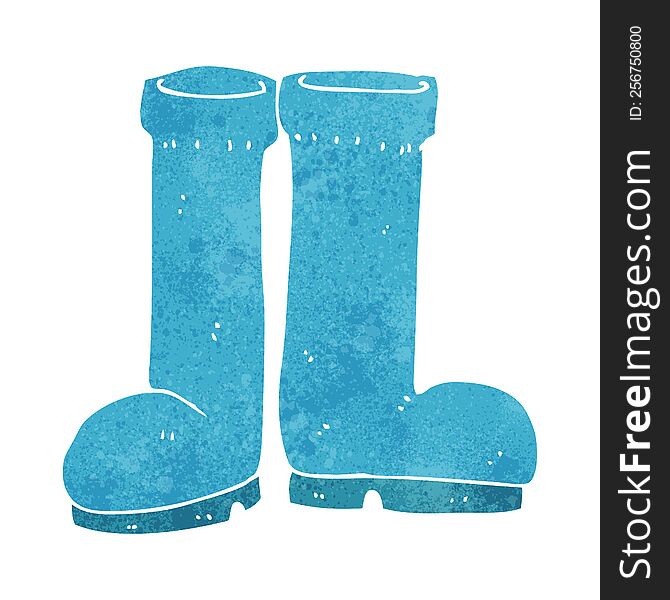 cartoon rubber boots