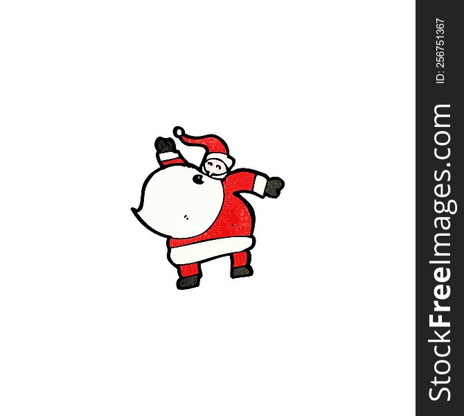 Cartoon Dancing Santa