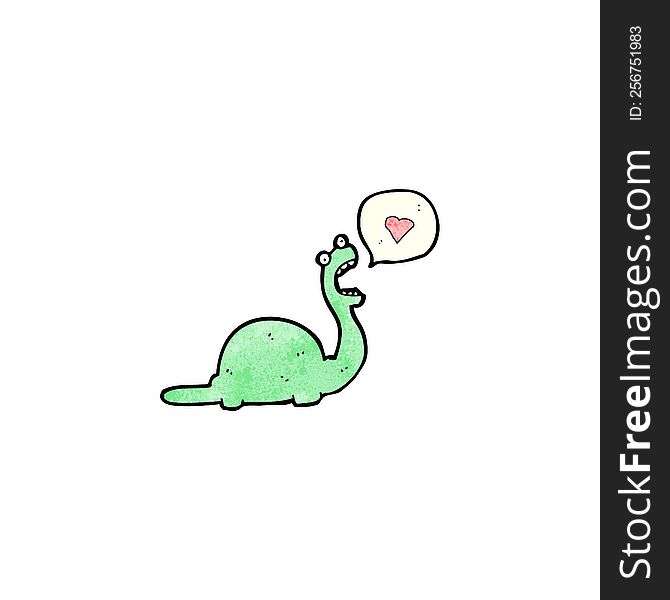 cartoon friendly dinosaur