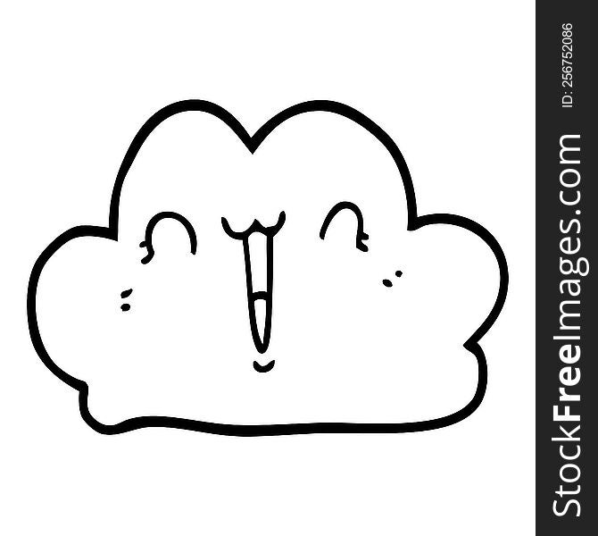 Cute Cartoon Cloud