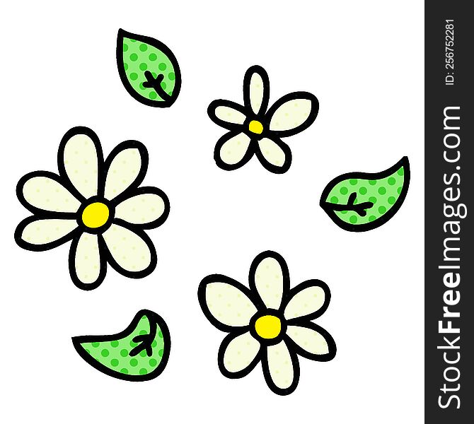 comic book style quirky cartoon flowers. comic book style quirky cartoon flowers