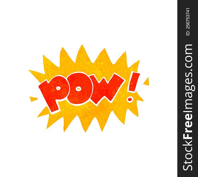 Retro Cartoon Pow Symbol