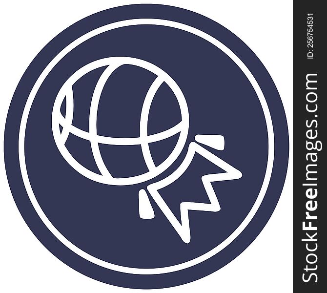 basketball sports circular icon symbol
