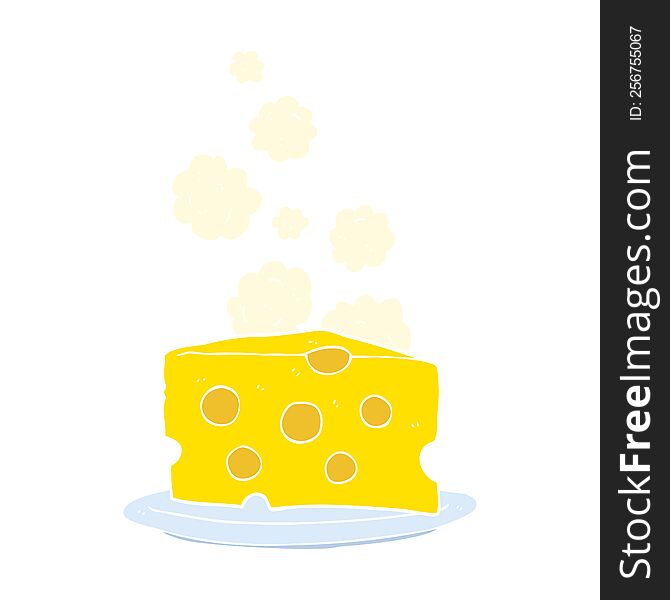 flat color illustration of cheese. flat color illustration of cheese