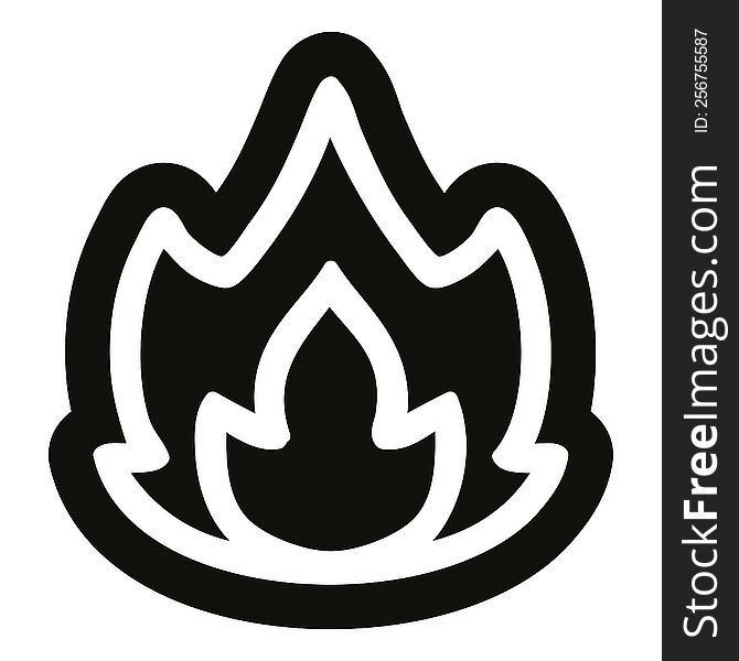 Simple Flame Icon