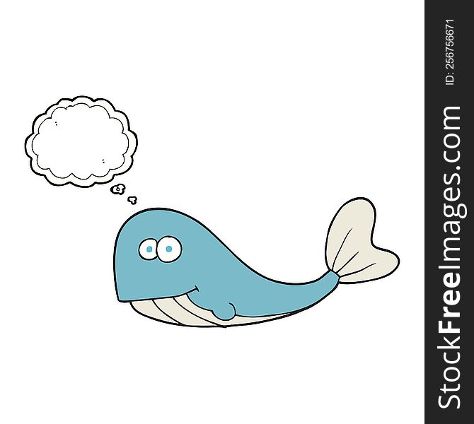Thought Bubble Cartoon Whale