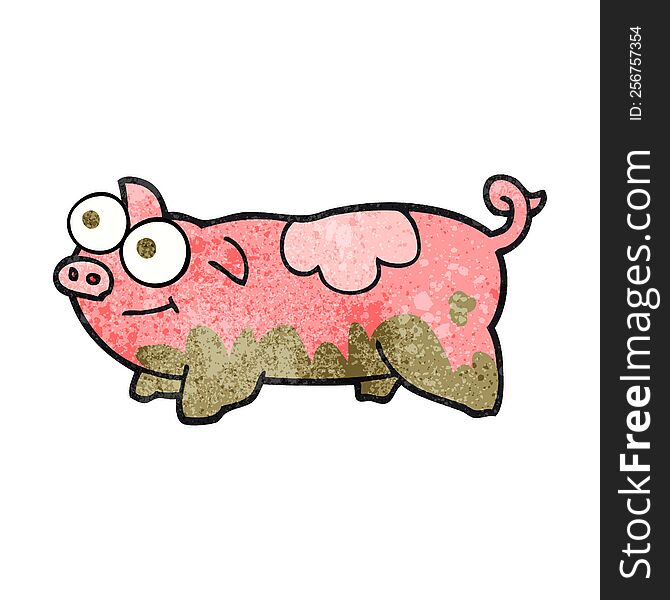 Textured Cartoon Pig