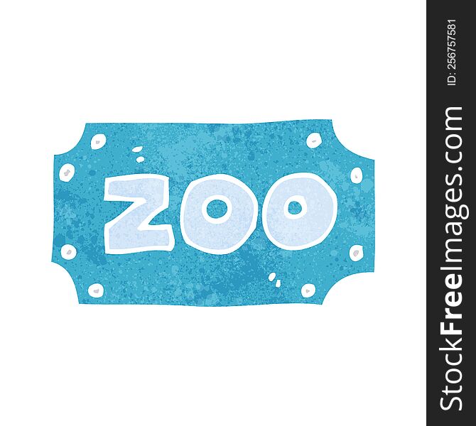 cartoon zoo sign