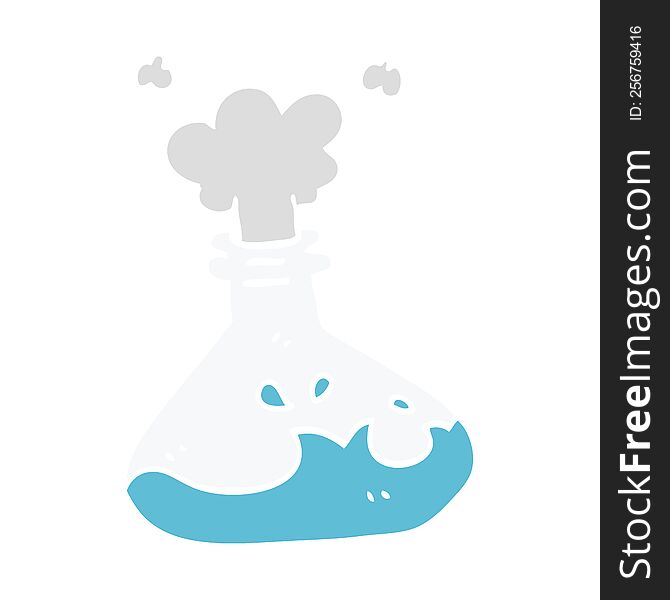 cartoon doodle chemical bottles