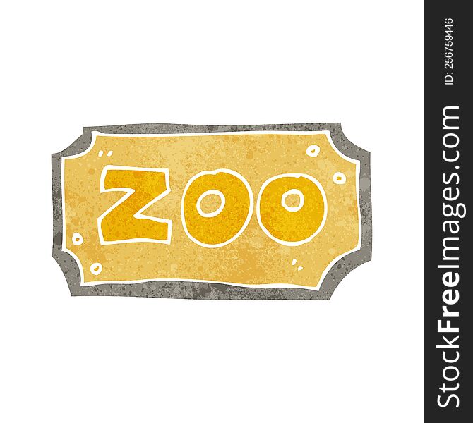 cartoon zoo sign