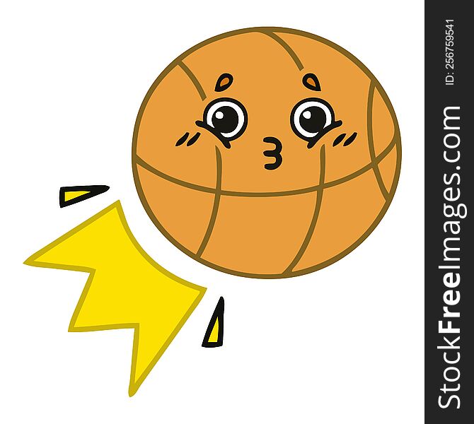 Cute Cartoon Basketball
