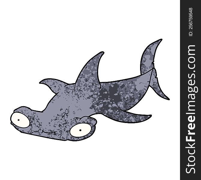 cartoon hammerhead shark. cartoon hammerhead shark