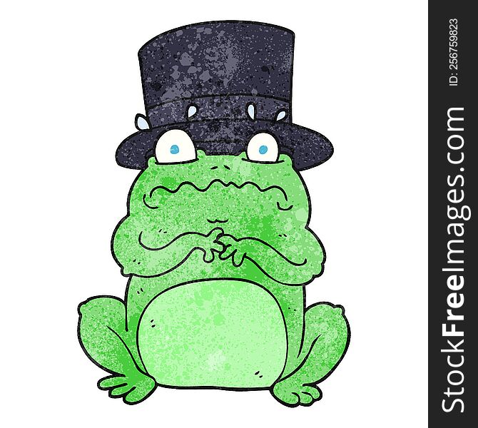 Textured Cartoon Wealthy Toad