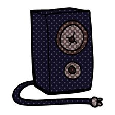 Cartoon Doodle Of A Speaker Royalty Free Stock Images