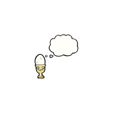 Egg Cup Cartoon Stock Images