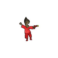 Free Cartoon Future Man With Raygun Stock Photos - 256768733