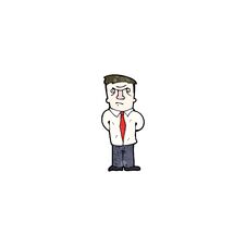 Cartoon Angry Boss Stock Images