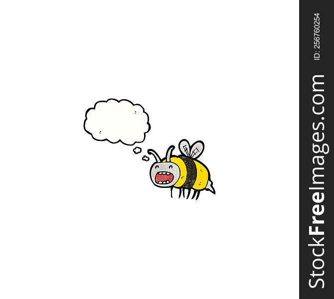 Funny Cartoon Bee