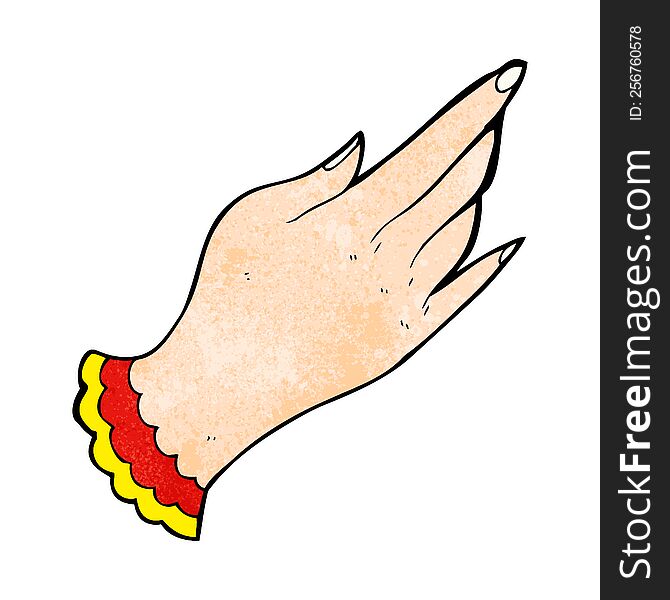 Cartoon Tattoo Hand Symbol