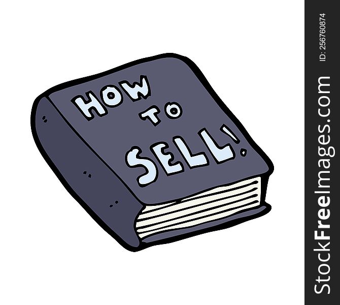 cartoon how to sell book