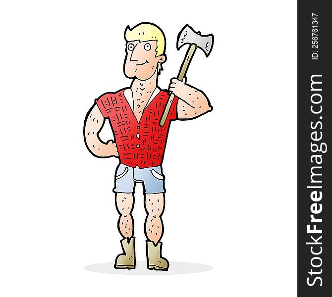 cartoon lumberjack