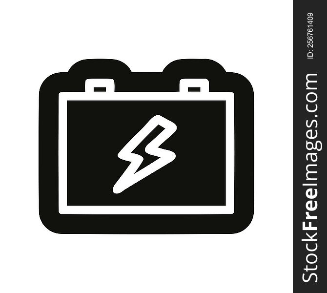 industrial battery icon symbol