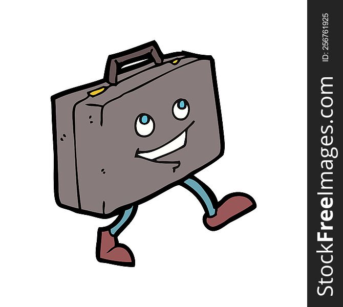 cartoon briefcase