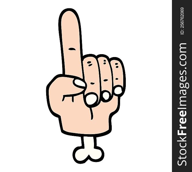 pointing hand symbol