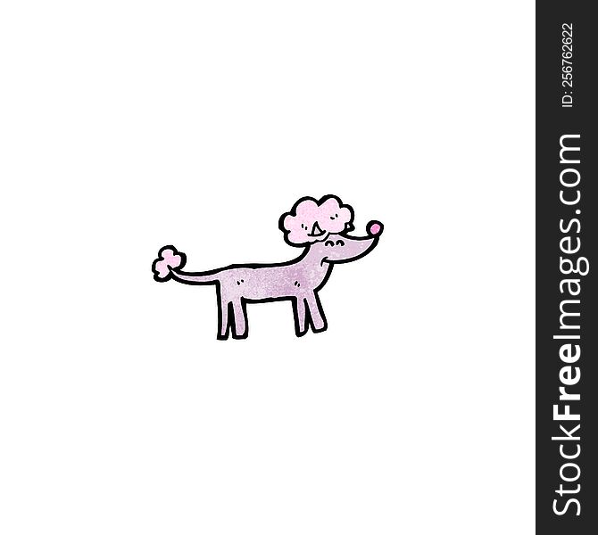 cartoon poodle