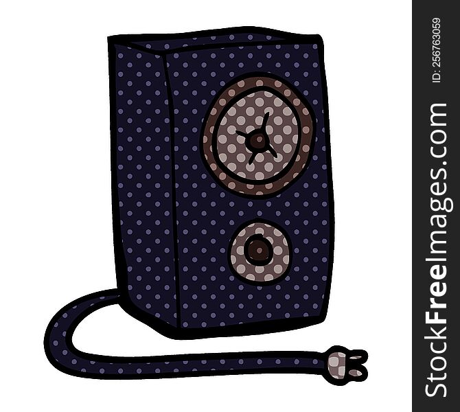 Cartoon Doodle Of A Speaker