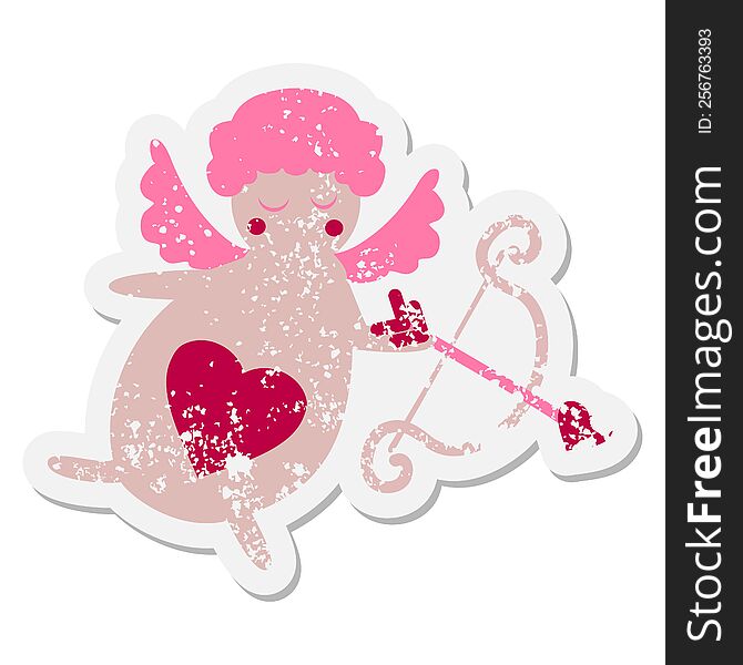 valentine cherub cupid grunge sticker