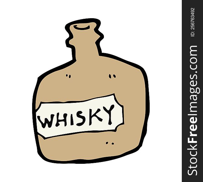 Cartoon Whisky Jar