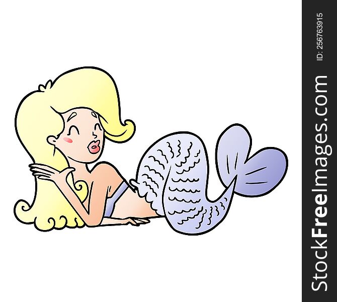 cartoon mermaid. cartoon mermaid