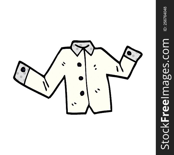 cartoon doodle business shirt