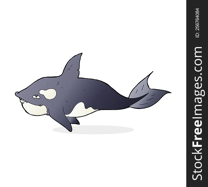 cartoon killer whale