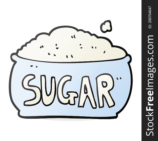 Cartoon Sugar Bowl