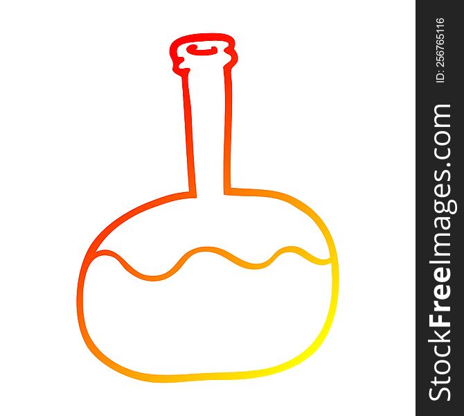 Warm Gradient Line Drawing Cartoon Experiment Potions