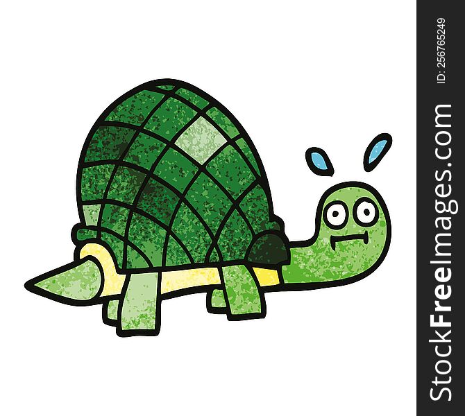 cartoon doodle funny tortoise